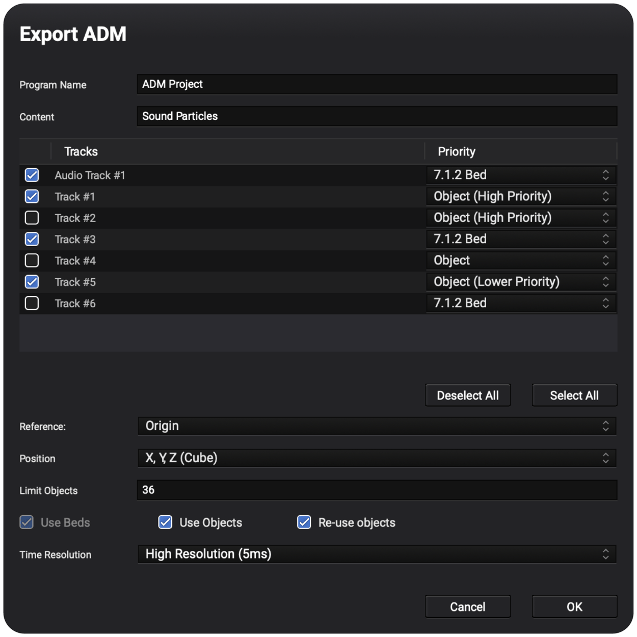 How to Export ADM Files with Sound Particles 3