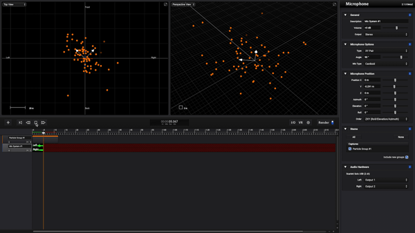 Sound Particles Real Time Render