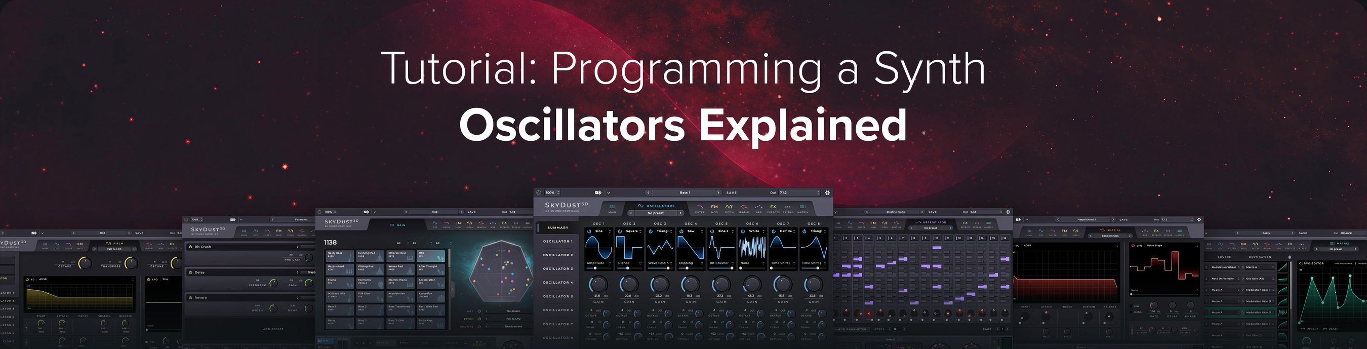 Tutorial Programming a Synth Oscillators Explained [1/12]